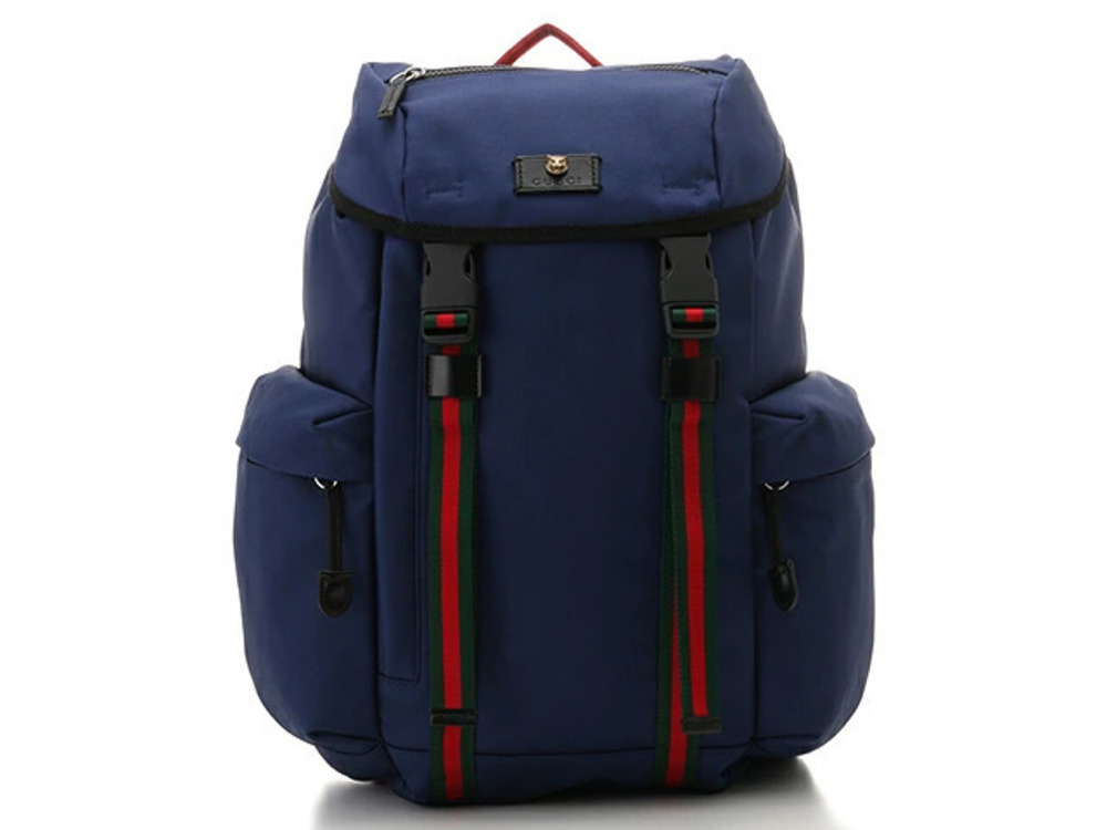 Gucci Bag Backpack Techno Canvas Blue
